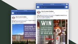 City of london distillery social media campaign