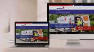 Freedom group web mockup